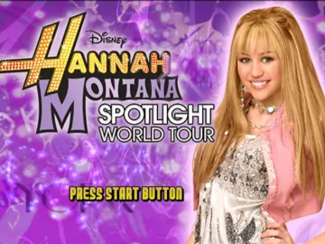 Disney Hannah Montana - Spotlight World Tour screen shot title